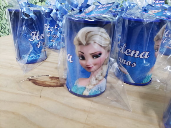 Frozen Elsa Cofrinho Personalizado e Embalado