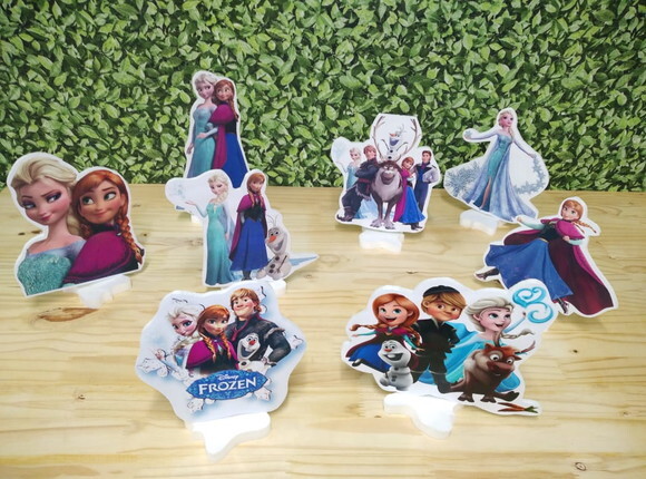 Frozen Kit de Mesa Displays 8 Peças Pronta Entrega