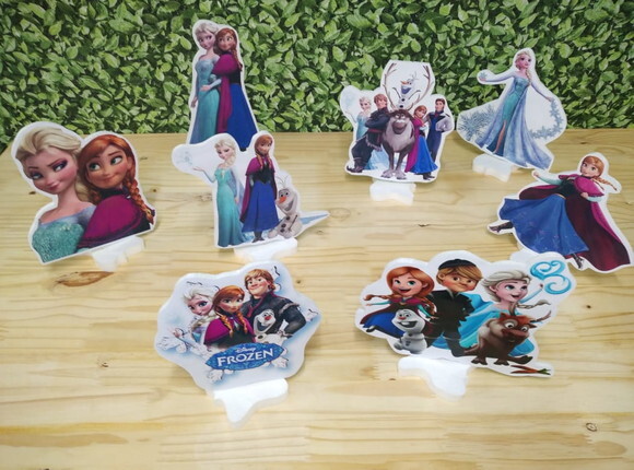 Frozen Kit de Mesa Displays 8 Peças Pronta Entrega