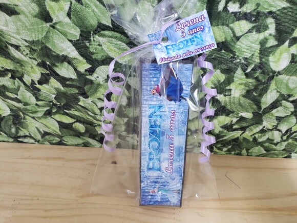 Frozen Lembrancinha Dominó Personalizada e Embalada