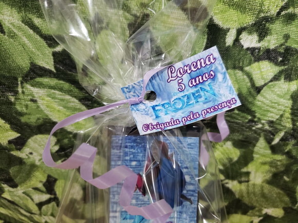 Frozen Lembrancinha Dominó Personalizada e Embalada