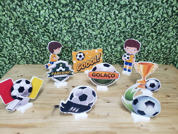 Futebol Neutro Displays de Mesa 9 Peças Pronta Entrega