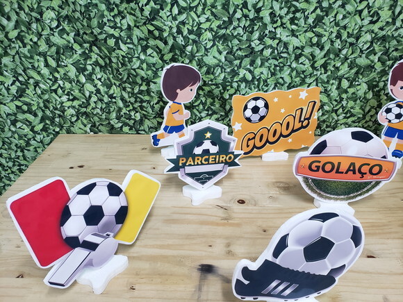 Futebol Neutro Displays de Mesa 9 Peças Pronta Entrega