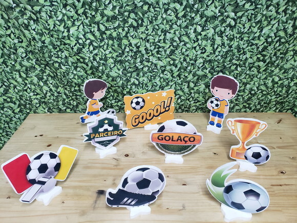 Futebol Neutro Displays de Mesa 9 Peças Pronta Entrega