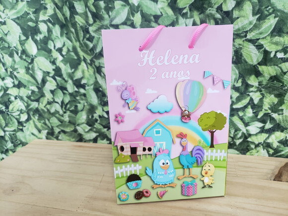 Galinha Candy Sacola Personalizada Pronta Entrega