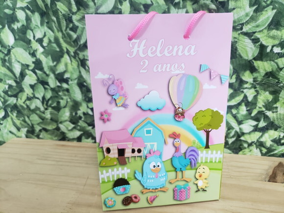 Galinha Candy Sacola Personalizada Pronta Entrega