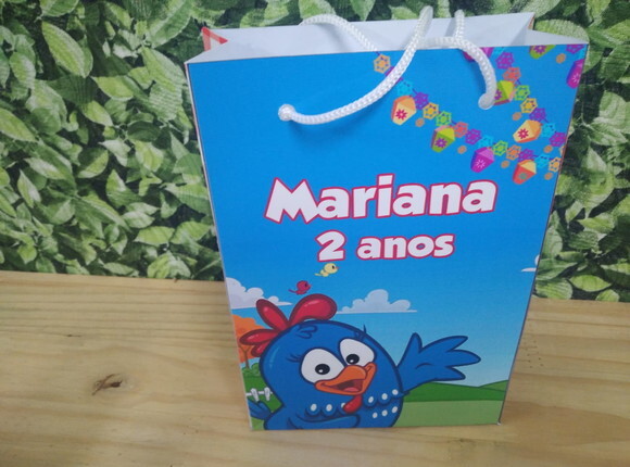 Galinha Pintadinha Sacola Personalizada Pronta Entrega