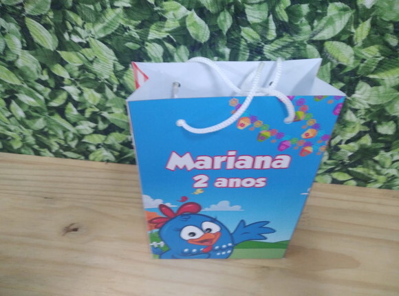 Galinha Pintadinha Sacola Personalizada Pronta Entrega