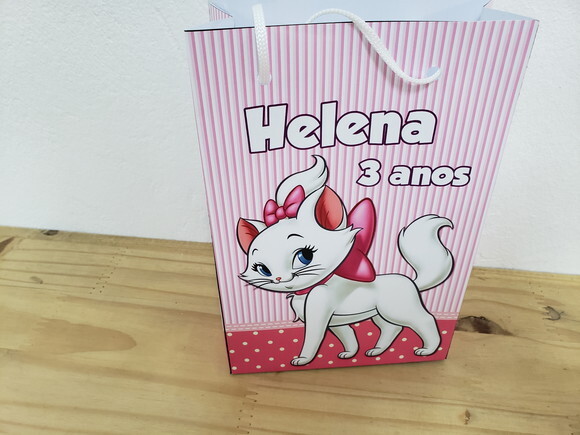 Gata Marie Sacola Personalizada Pronta Entrega