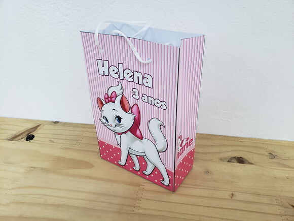 Gata Marie Sacola Personalizada Pronta Entrega