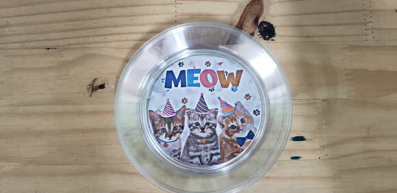Gato Meow Prato Sobremesa 15 cm Pronta Entrega