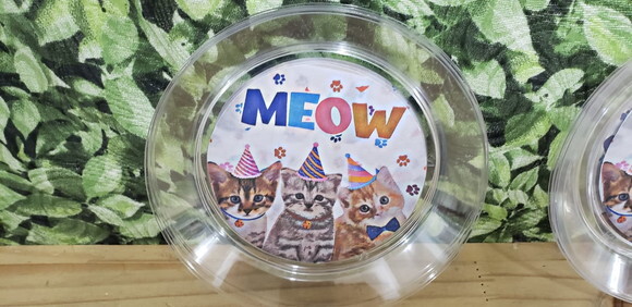 Gato Meow Prato Sobremesa 15 cm Pronta Entrega