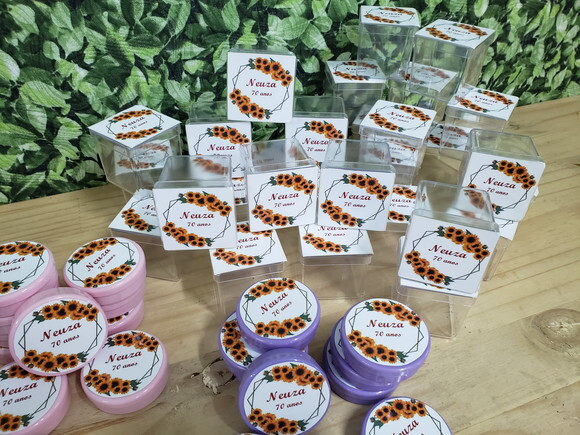 Girassol Flores Kit Lembrancinhas 90 Unidades Pronta Entrega