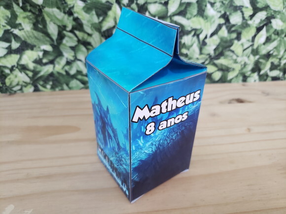 Godzilla Caixa Milk Personalizada Pronta Entrega