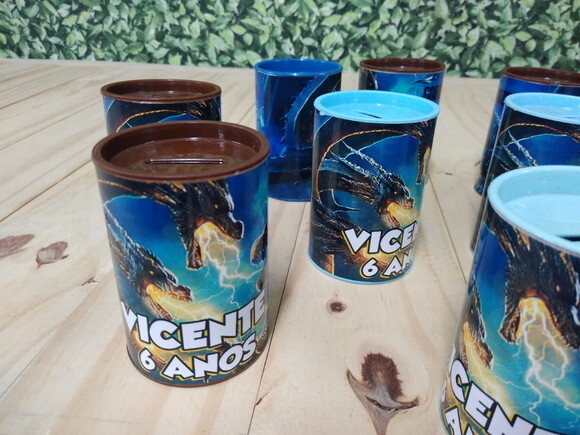 Godzilla Cofrinhos Personalizados Pronta Entrega
