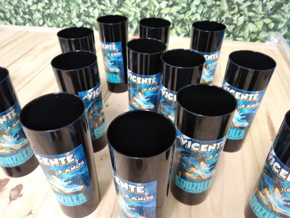 Godzilla Copos Personalizados Pronta Entrega