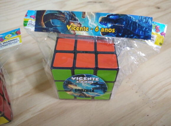 Godzilla Lembrancinha Cubo Mágico Personalizada