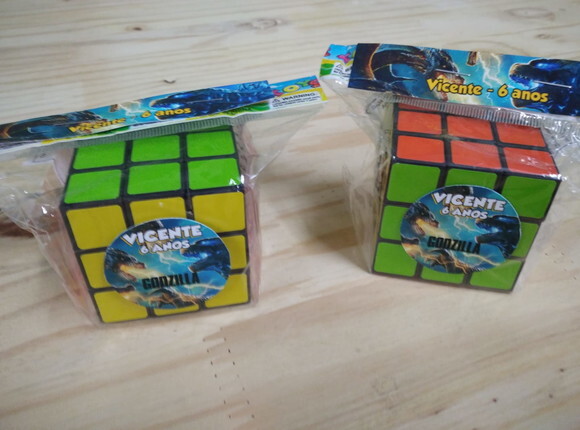 Godzilla Lembrancinha Cubo Mágico Personalizada