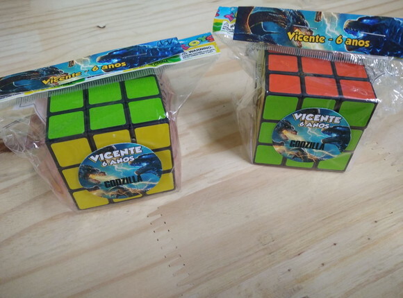 Godzilla Lembrancinha Cubo Mágico Personalizada