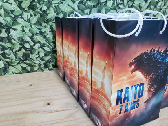 Godzilla Sacola Personalizada Pronta Entrega