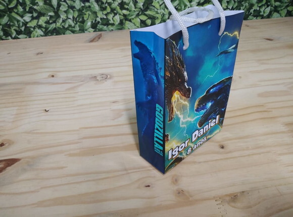 Godzilla Sacola Personalizada Pronta Entrega