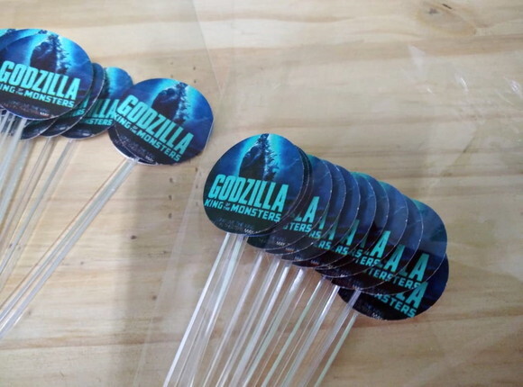 Godzilla Topper para Docinhos 36 Unidades Pronta Entrega