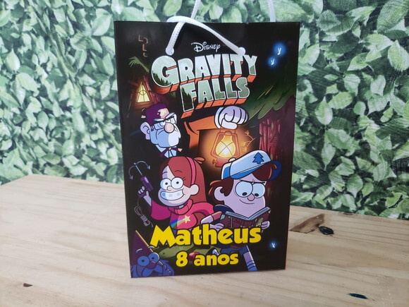 Gravitty Falls Sacola Personalizada Pronta Entrega