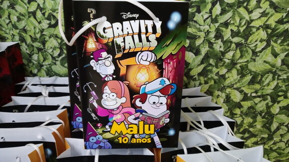 Gravitty Falls Sacola Personalizada Pronta Entrega