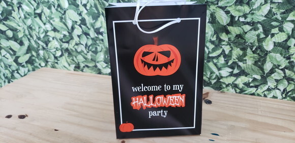 Halloween Sacola Personalizada Pronta Entrega Tam Médio