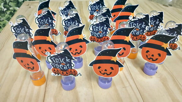 Halloween Tubets com Apliques Pronta Entrega