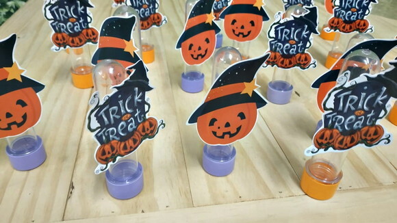 Halloween Tubets com Apliques Pronta Entrega