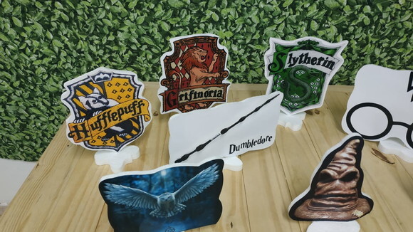 Harry Potter Kit de Mesa 8 Peças Tipo Display Pronta Entrega