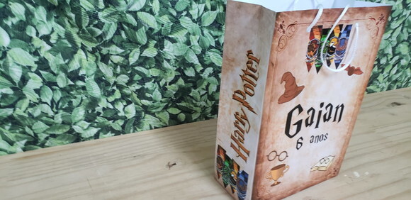 Harry Potter Sacola Personalizada Tam Médio Pronta Entrega