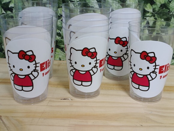 Hello Kitty Copo 300 ml Personalizado Pronta Entrega