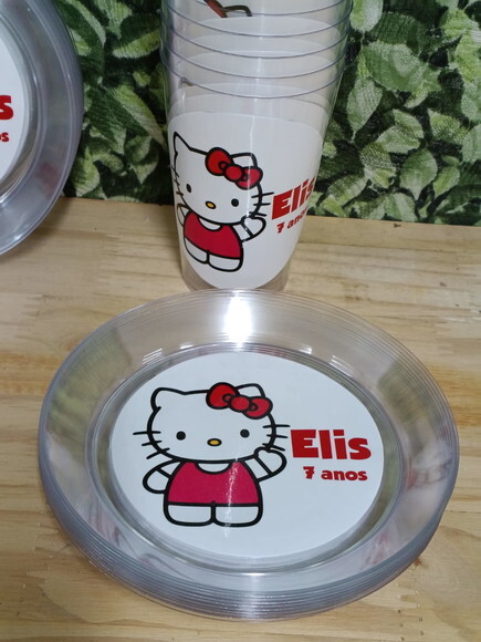 Hello Kitty Descartáveis Personalizados Pronta Entrega
