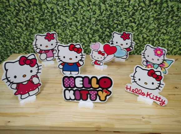 Hello Kitty Kit de Mesa Displays 8 Peças Pronta Entrega