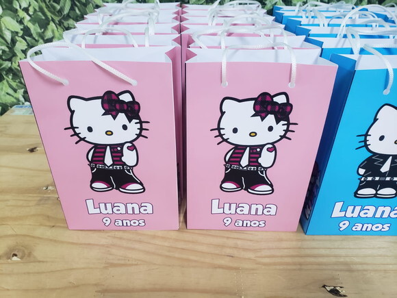 Hello Kitty Sacola Personalizada Pronta Entrega