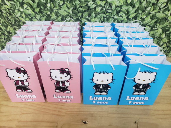Hello Kitty Sacola Personalizada Pronta Entrega