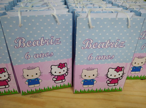 Hello Kitty Sacola Personalizada Pronta Entrega