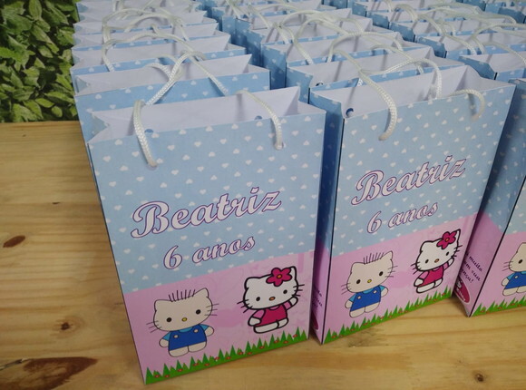 Hello Kitty Sacola Personalizada Pronta Entrega