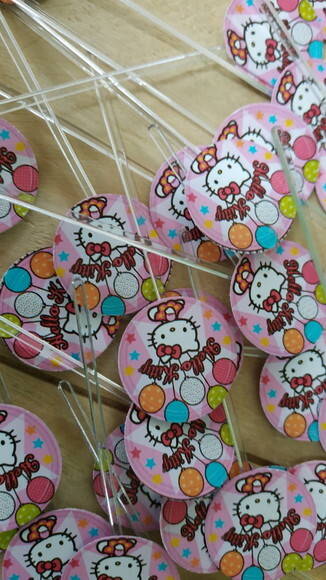 Hello Kitty Topper para Docinhos 36 Unidades Pronta Entrega