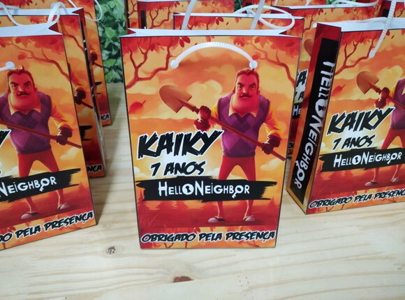 Hello Neighbor Sacola Personalizada Hello Neighbor P Entrega