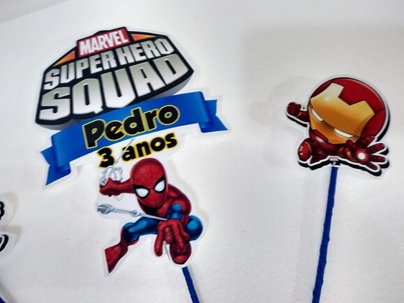 Herois Baby Topo de Bolo Personalizado