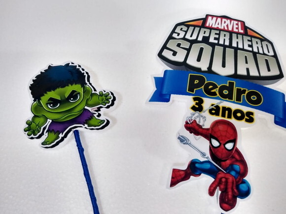 Herois Baby Topo de Bolo Personalizado