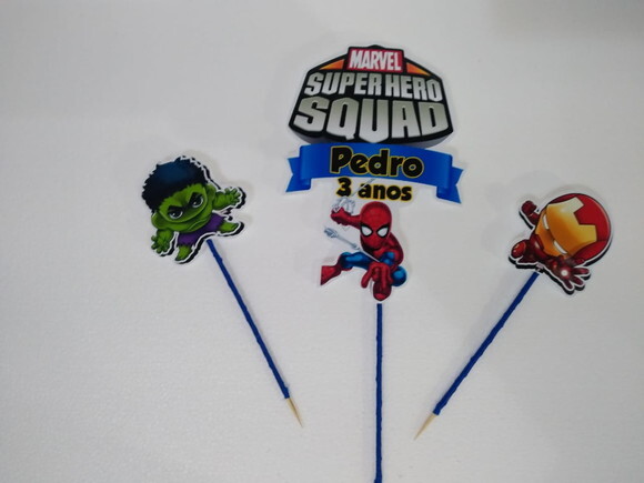 Herois Baby Topo de Bolo Personalizado