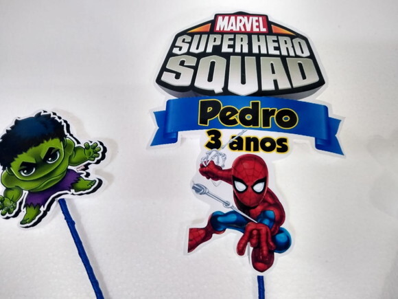 Herois Baby Topo de Bolo Personalizado