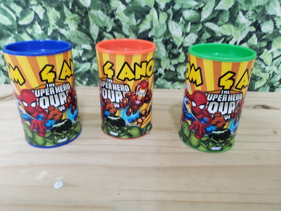Herois Cofrinhos Personalizados Pronta Entrega