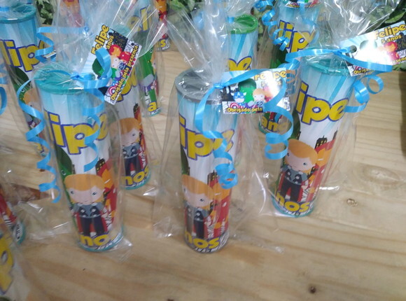 Heróis Cute Lembrancinha Pega Varetas Personalizada P Entreg