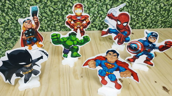 Herois Squaid Kit Displays Mesa 7 Peças