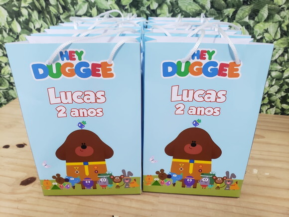 Hey Duggee Sacola Personalizada Pronta Entrega